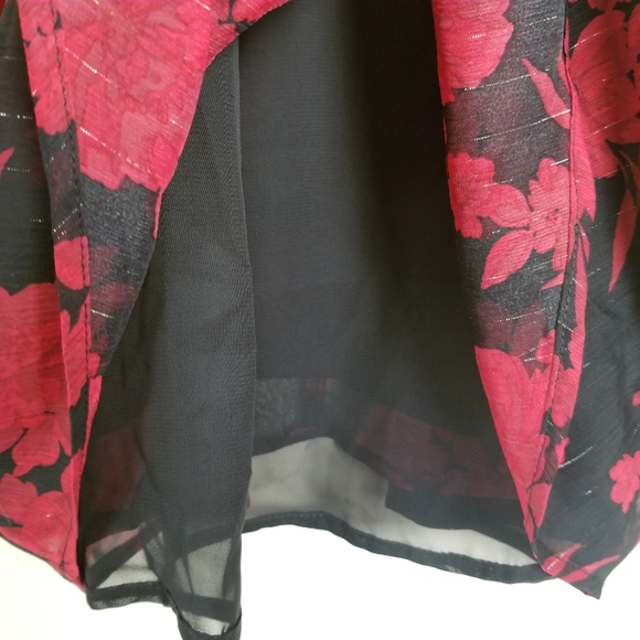 Torrid Chiffon Lurex Mockneck Halter T Size M/L 10 NWT - Picture 4 of 7